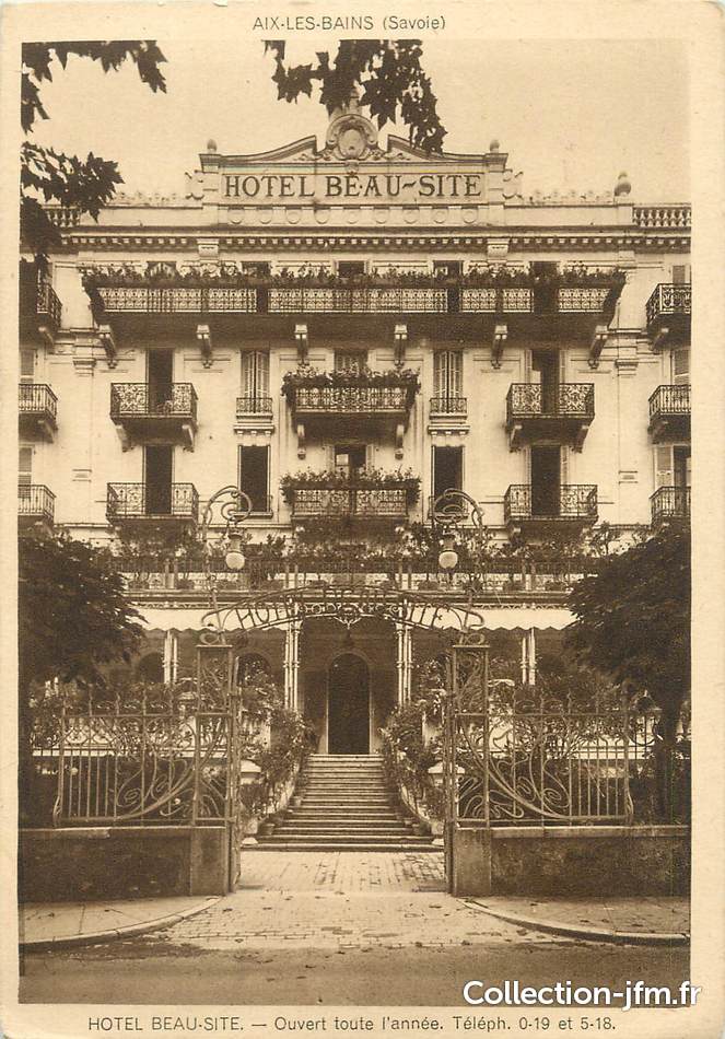 CPSM FRANCE 73 " Aix les Bains, Hôtel Beau Site" | 73 savoie : aix les bains  (73) | Ref: 174380 | collection-jfm.fr