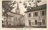 38 Isere CPA FRANCE 38 "Curtin, La Place de l'église"