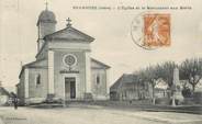 38 Isere CPA FRANCE 38 "Brangues, L'église et le monument aux morts'