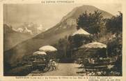 73 Savoie CPA FRANCE 73 " St Bon, La terrasse de l'Hôtel du Lac Bleu et le Grand Bec"