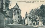 73 Savoie CPA FRANCE 73 "Chamoux, La place , l'entrée du château et le monument aux morts"