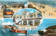14 Calvado / CPSM FRANCE 14 "Lion sur Mer, le casino, plage, pêche"