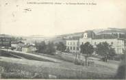 69 RhÔne CPA FRANCE 69 "Lamure sur Azergues, Le groupe scolaire et la gare"