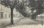 69 RhÔne CPA FRANCE 69 "Neuville sur Saône, Quai Pasteur et Promenade"