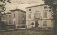 69 RhÔne CPA FRANCE 69 " Cailloux sur Fontaines , La Mairie et l'école"