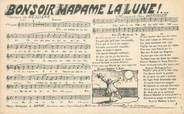 Theme CPA CHANSON ENFANTINE " Bonsoir Madame la Lune"