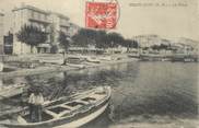 06 Alpe Maritime / CPA FRANCE 06 "Golfe Juan, la plage" / BATEAU