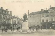 55 Meuse / CPA FRANCE 55 "Ligny en Barrois, la place Nationale et statue du Général Barrois"