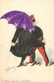Illustrateur CPA ILLUSTRATEUR / DESSIN ORIGINAL DE  ROBERTY  "le curé sous le  parapluie"