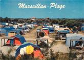 34 Herault / CPSM FRANCE 34 "Marseillan plage, station balnéaire" / CAMPING