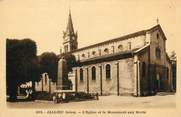 38 Isere CPA FRANCE 38 "Jallieu, l'église et le monument aux morts"