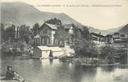 73 Savoie CPA FRANCE 73 "La Léchère Les Bains, l'hôtel restaurant et le village"