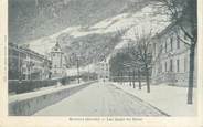 73 Savoie CPA FRANCE 73 "Moutiers, les quais en hiver"