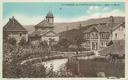 73 Savoie CPA FRANCE 73 "Saint Pierre de Curtille, église et mairie"