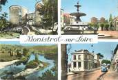 43 Haute Loire / CPSM FRANCE 43 "Monistrol sur Loire, vieux château, place Néron"