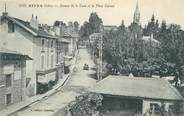 38 Isere CPA FRANCE 38 "Rives, avenue de la gare et la place Carnot"