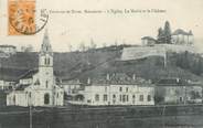 38 Isere CPA FRANCE 38 "Réaumont, l'église, la mairie et le château"