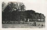 38 Isere CPSM FRANCE 38 "Auberives sur Vareze, les bords de la rivière et la colline du calvaire"