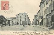 38 Isere CPA FRANCE 38 "Le Péage du Roussillon, place de la Halle et rue de Salaise"