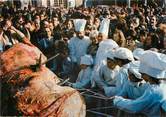 83 Var / CPSM FRANCE 83 "Barjols, la fête de Saint Marcel, le boeuf en broche"