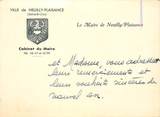 Vieux Papier CPA / PETIT PAPIER FRANCE 93 "Neuilly Plaisance, le cabinet du Maire"