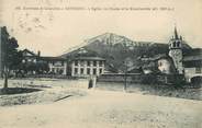 38 Isere / CPA FRANCE 38 "Seyssins, l'église, les écoles et la Moucherotte"