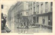 75 Pari CPA FRANCE 75007 "Paris, la Rue Saint Dominique" / INONDATIONS 1910