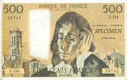 Theme CPSM REPRODUCTION BILLET BANQUE 500 Francs