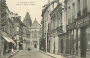 76 Seine Maritime CPA FRANCE 76 "Gournay en Bray, la rue de l'église et l'église" EPICERIE