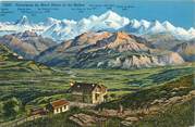 74 Haute Savoie CPA FRANCE 74 "Panorama du Mont Blanc vu du Salève"