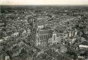 49 Maine Et Loire / CPSM FRANCE 49 "Cholet, vue aérienne sur la cathédrale et la ville"