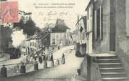 21 Cote D'or / CPA FRANCE 21 "Chatillon sur Seine, quartier des cordeliers et route de Dijon"