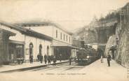 38 Isere / CPA FRANCE 38 "Vienne, la gare, le départ d'un train"