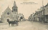 77 Seine Et Marne CPA FRANCE 77 "Ozoir la Ferrière, Place de l'Eglise et rue de Paris"