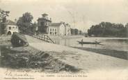 77 Seine Et Marne CPA FRANCE 77 "Samois, le pont de bois et la Villa Rose"