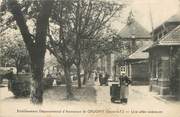 76 Seine Maritime / CPA FRANCE 76 "Etablissement départemental d'assistance de Grugny, une allée intérieure"