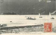 01 Ain CPA FRANCE 01 "Nantua, le lac avec ses bateaux à voiles"