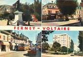 01 Ain / CPSM FRANCE 01 "Ferney Voltaire, statue de Voltaire, la place, grande rue"
