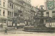 25 Doub CPA FRANCE 25 "Besançon, fontaine de la place Bacchus" / TRAMWAY