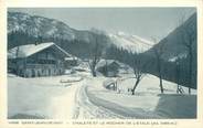 74 Haute Savoie / CPA FRANCE 74 "Saint Jean de Sixt, chalets et le rocher de l'étale"