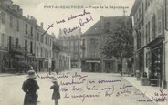 38 Isere / CPA FRANCE 38 "Pont de Beauvoisin, Place de la République "