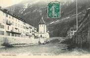 73 Savoie / CPA FRANCE 73 "Moutiers, vieux pont sur l'Isère"